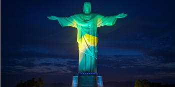Brasil Celebra Dia da Independência da Ucrânia com Homenagem no Cristo Redentor